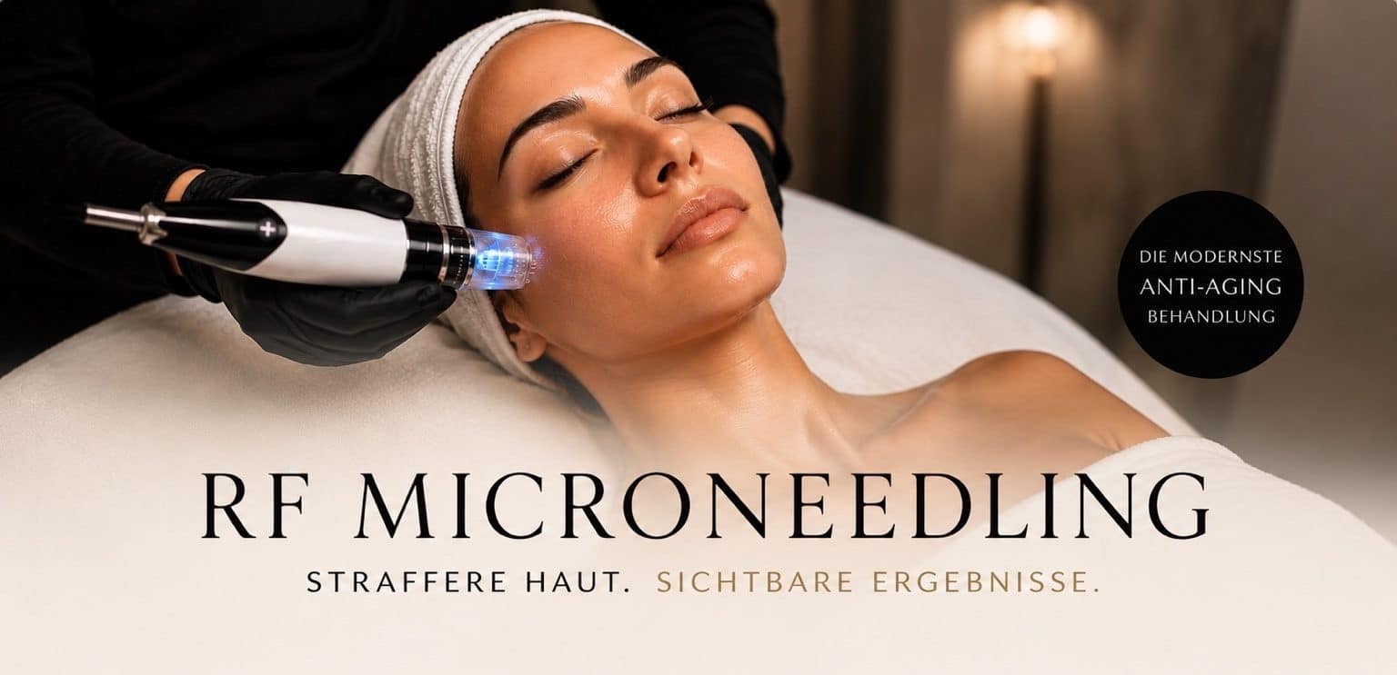 Sichtbare Verbesserung von Aknenarben, Poren und Hautstruktur nach einer RF Microneedling Behandlung bei LALUNA Beauty in Kiel.