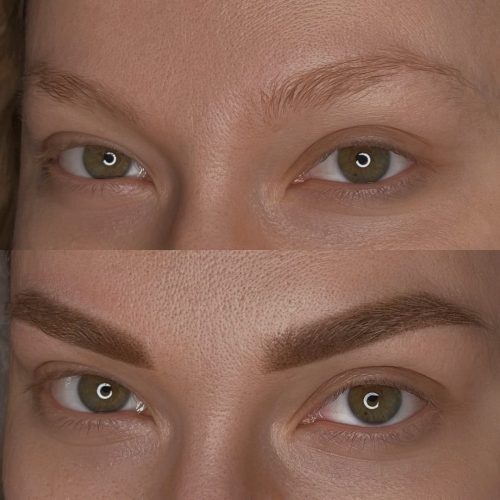 Permanent Make-up Powderbrows im Kosmetikstudio in Kiel