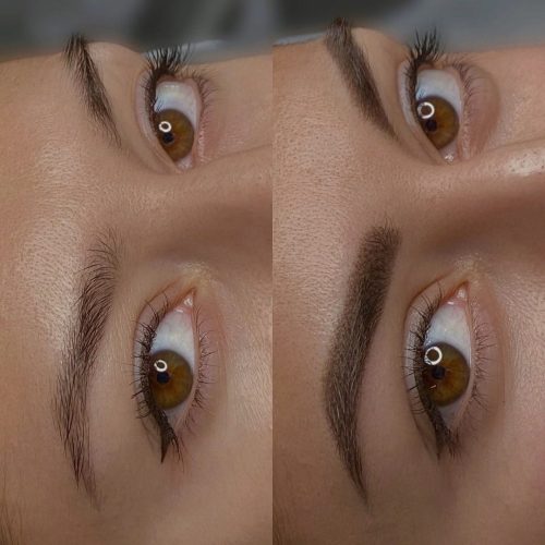 Permanent Make-up Powderbrows im Kosmetikstudio in Kiel